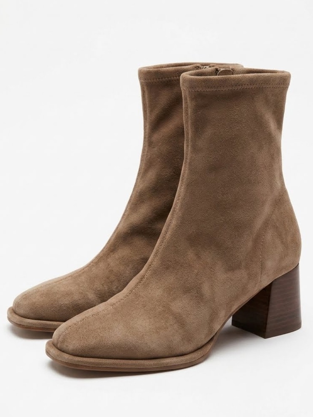 Steve Madden Suede Ankle Boots in Taupe Brown